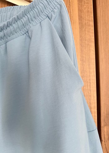 Mavi Bağcıklı Rahat Kadın Eşofman Takımı - Görsel 11