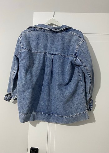 Mavi Düğmeli Kadın Denim Ceket - Görsel 2