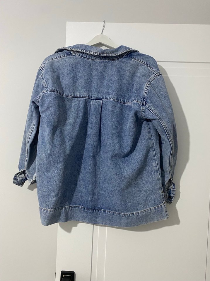 Mavi Düğmeli Kadın Denim Ceket - Görsel 2