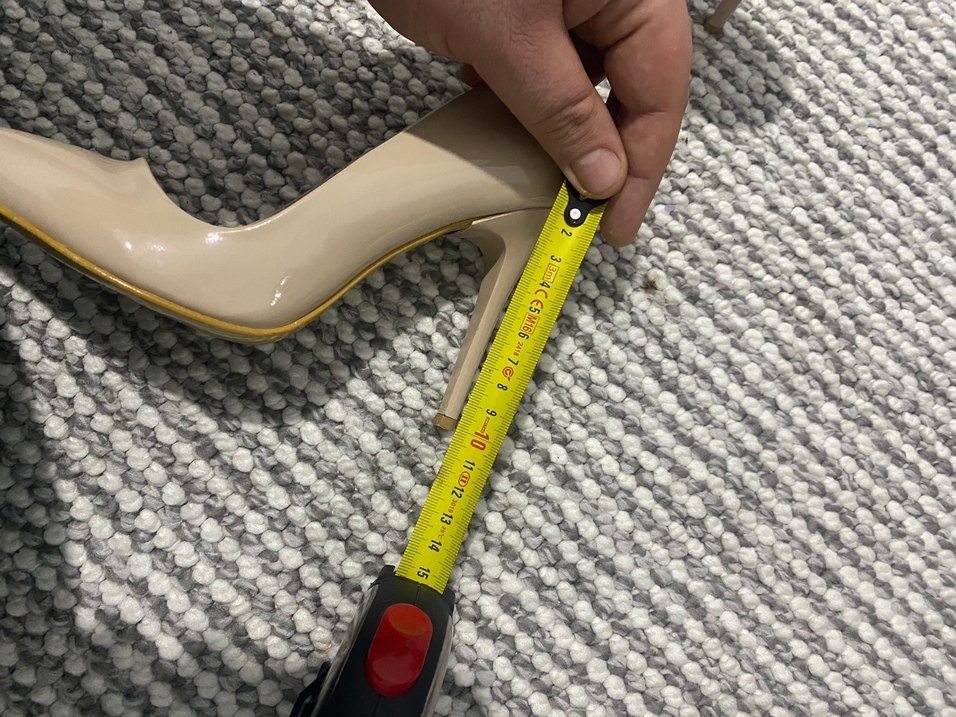 Bej Yılan Desenli Stiletto Topuklu Kadın Ayakkabı - Görsel 5