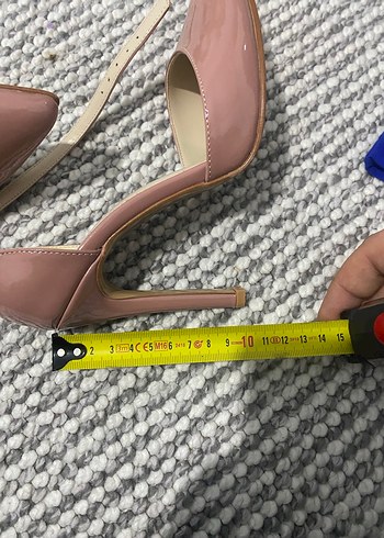 Pembe Bağcıklı Stiletto Kadın Ayakkabı - Görsel 5