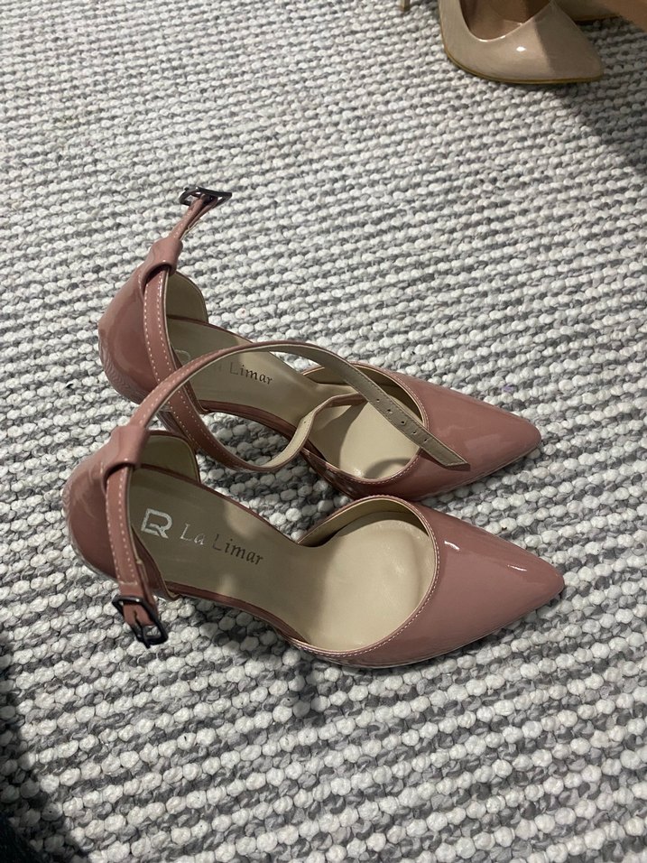 Pembe Bağcıklı Stiletto Kadın Ayakkabı - Görsel 4