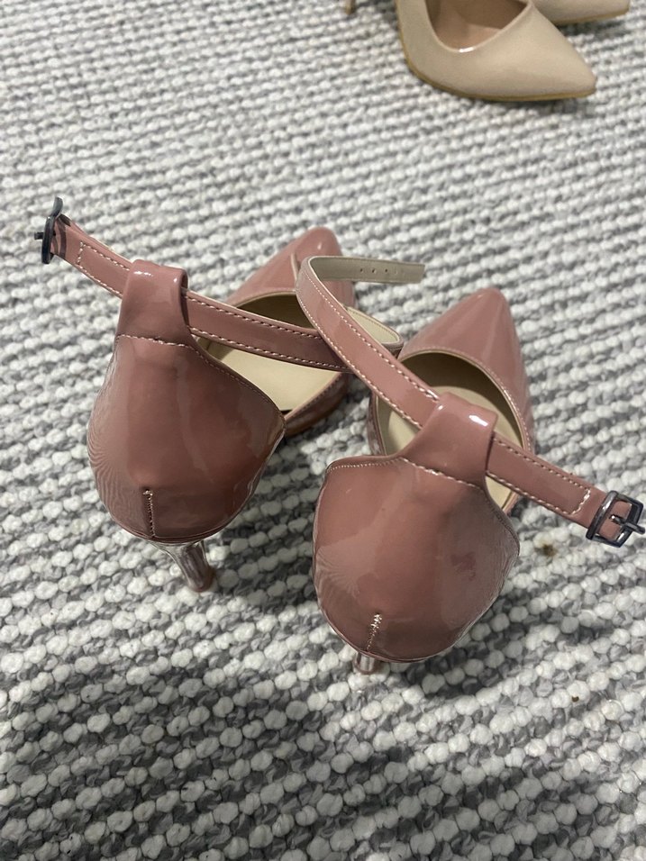 Pembe Bağcıklı Stiletto Kadın Ayakkabı - Görsel 2