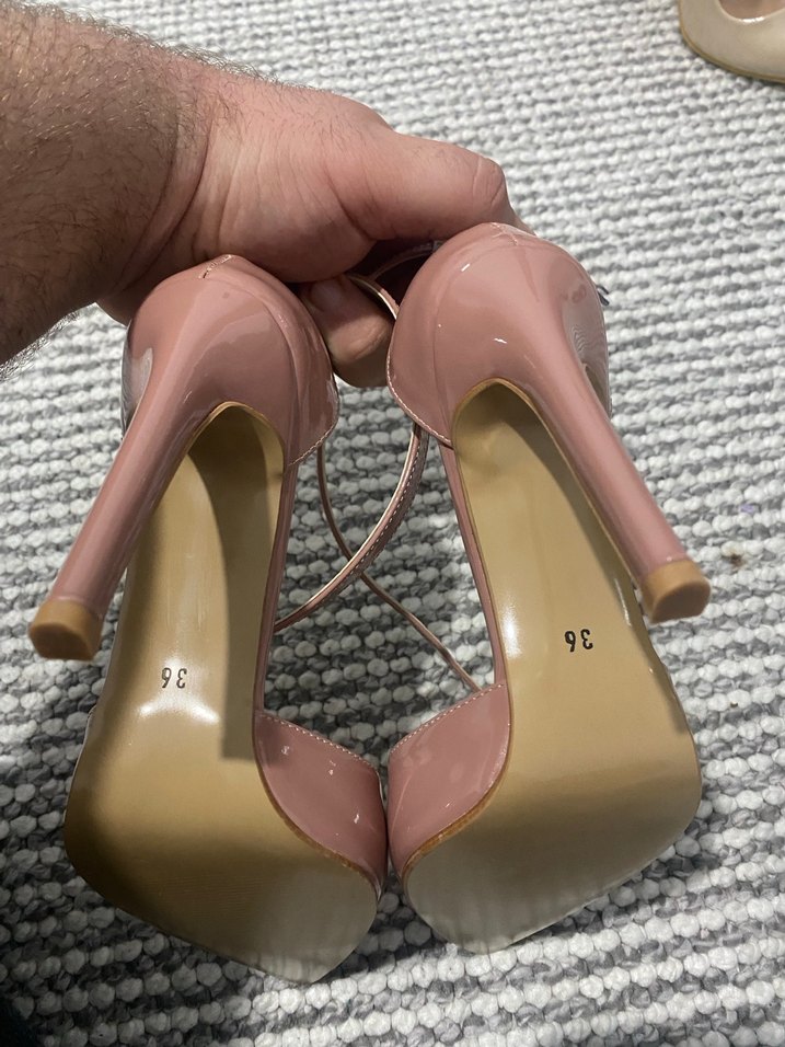 Pembe Bağcıklı Stiletto Kadın Ayakkabı - Görsel 3