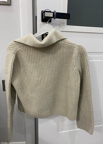 Mango xs Bej Örgü Kadın Hırka - Görsel 2