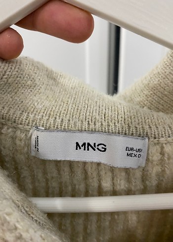 Mango xs Bej Örgü Kadın Hırka - Görsel 3