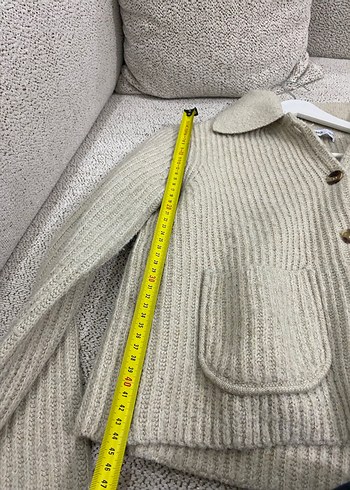 Mango xs Bej Örgü Kadın Hırka - Görsel 4