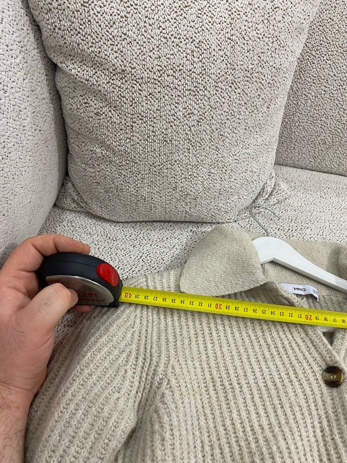 Mango xs Bej Örgü Kadın Hırka - Görsel 5