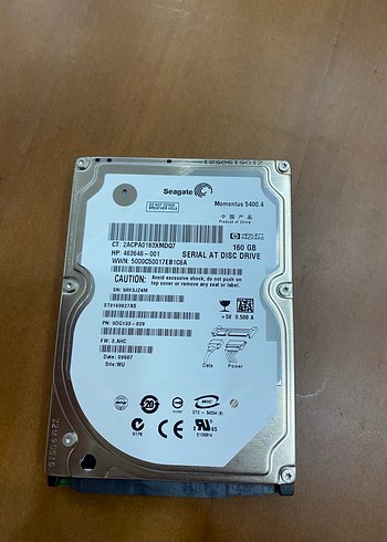 Seagate 2.5" 160 GB Dizüstü Bilgisayar Sabit Disk Sürücüsü - Görsel 3