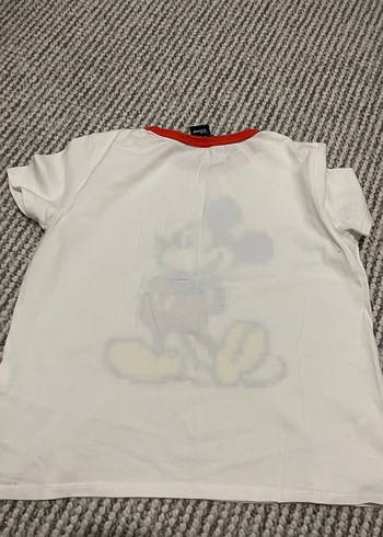 m Beden beyaz Renk Zara disney Beyaz Mickey Mouse Baskılı Erkek Tişört