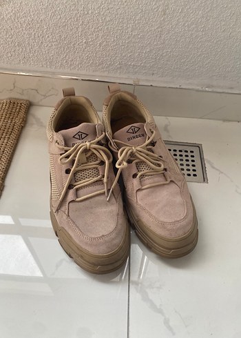 Diğer Bej Suet Sneaker İs Ayakkabisi