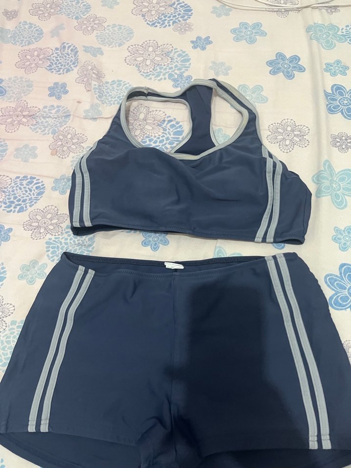 Mavi Elastik Atletik Mini Mayo Takımı - Görsel 2