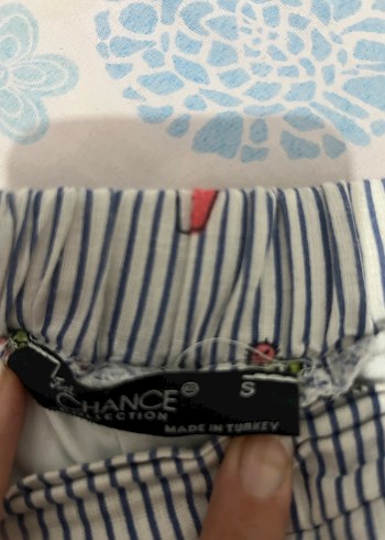 Nakışlı, Pliseli Pamuklu Mini şort - Görsel 3