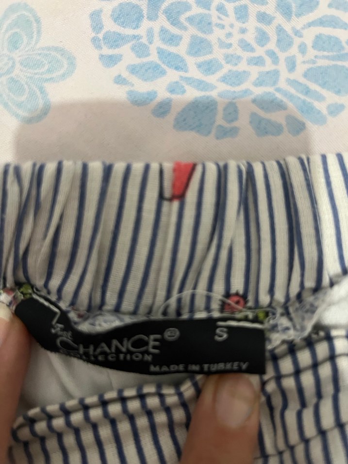 Nakışlı, Pliseli Pamuklu Mini şort - Görsel 3