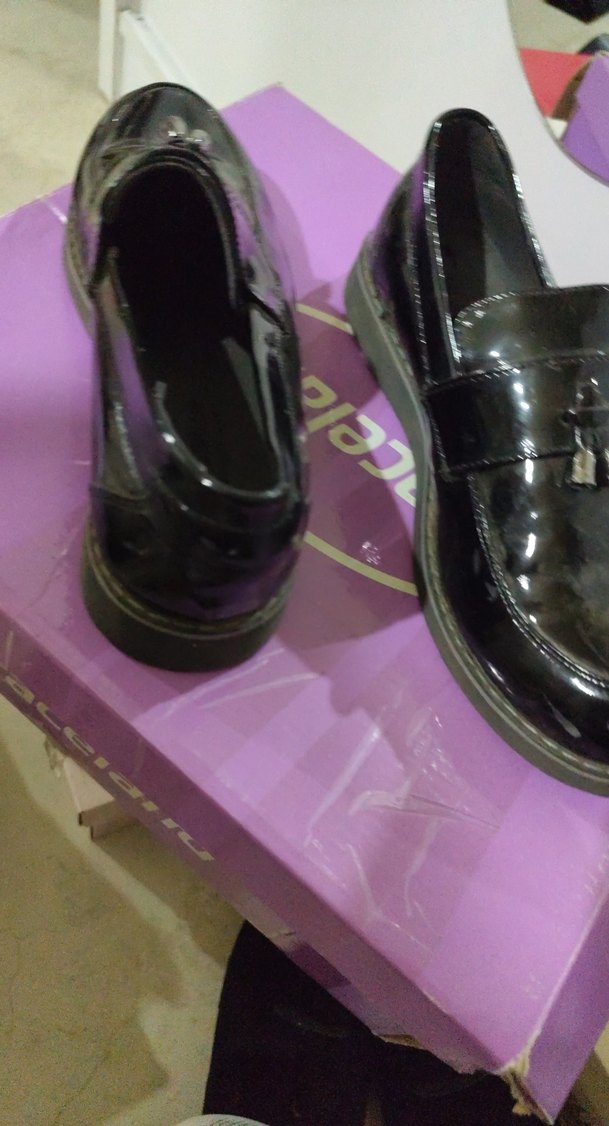 Siyah Rugan Stiletto Topuklu Klasik erkek çocuk Ayakkabı - Görsel 3