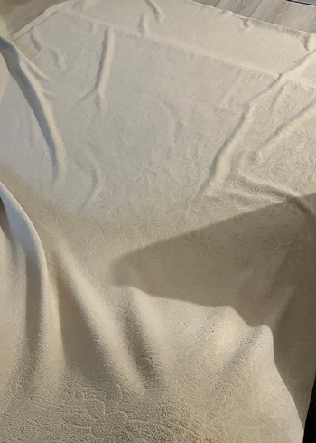 Bej krem karışımı Çiçek Desenli Yatak koltuk Örtüsü - Görsel 6