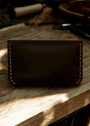 Koyu Kahverengi Vintage Erkek Cüzdanı - Görsel 2