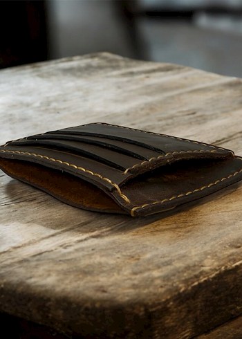 Kahverengi Minimalist Erkek Cüzdanı - Görsel 3