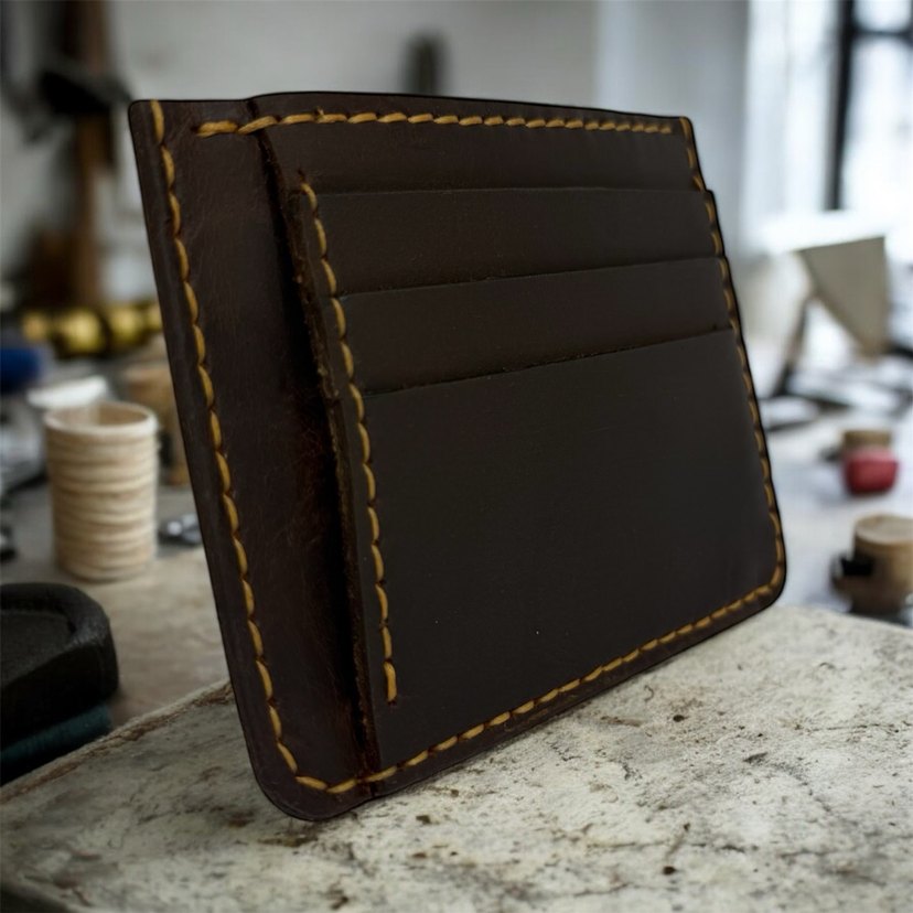 Kahverengi Minimalist Erkek Cüzdanı - Görsel 2