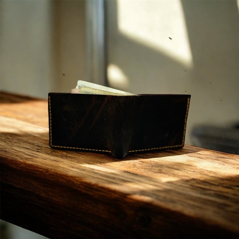Klasik Kahverengi Erkek Cüzdanı - Görsel 2