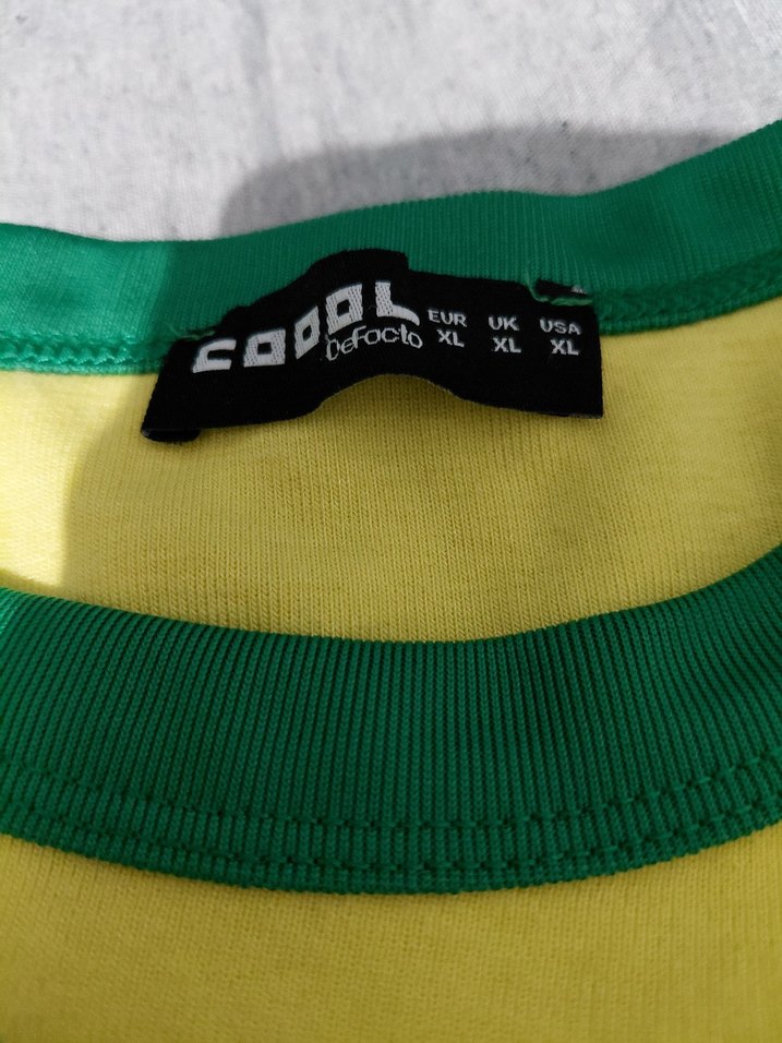 Sarı Mini Kadın Spor Crop - Görsel 2