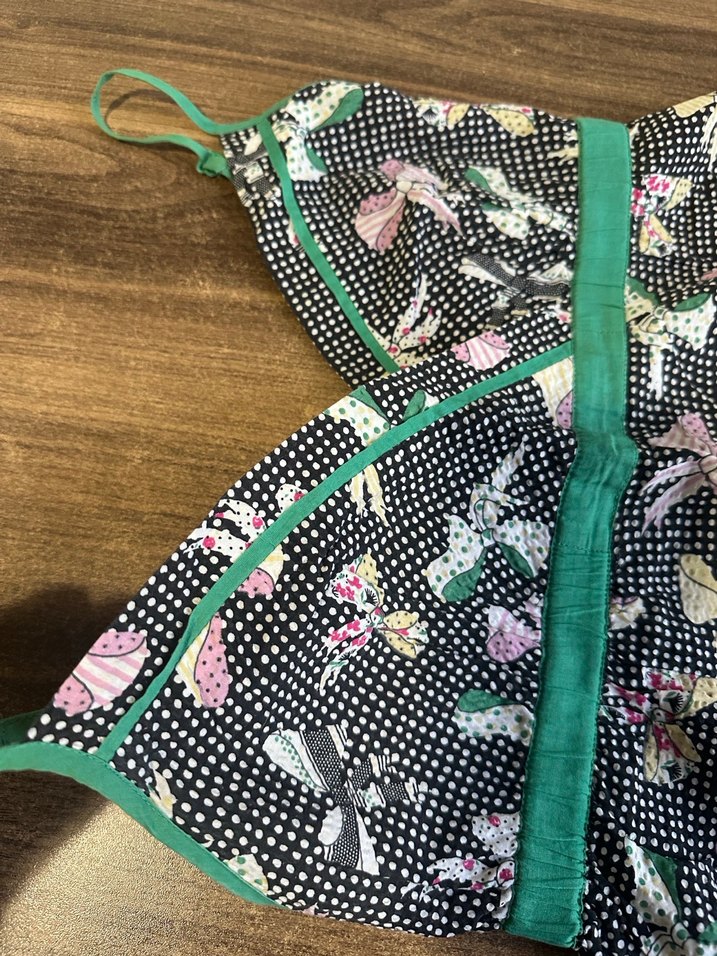 Çok Renkli Desenli Askılı Elbise - Görsel 4