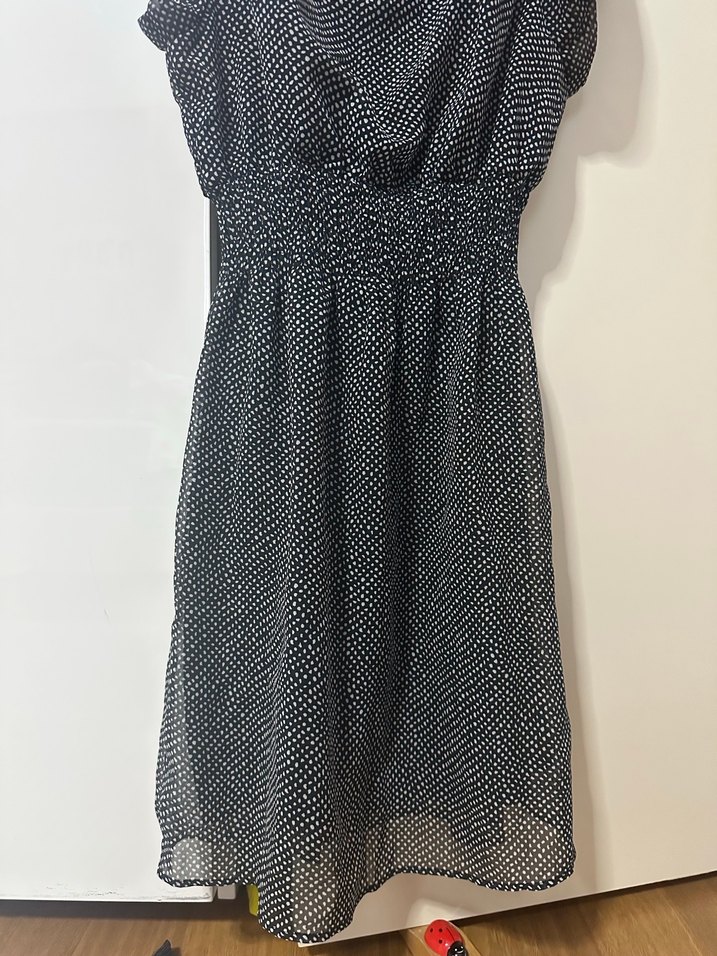 Siyah Puantiyeli Elbise - Görsel 3