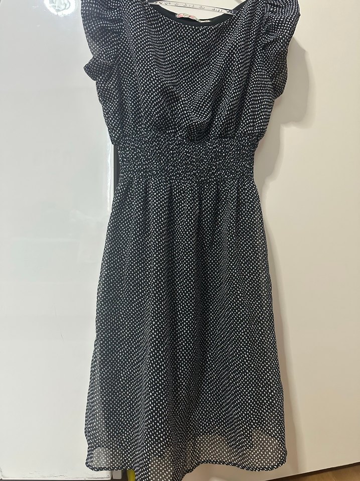 Siyah Puantiyeli Elbise - Görsel 4