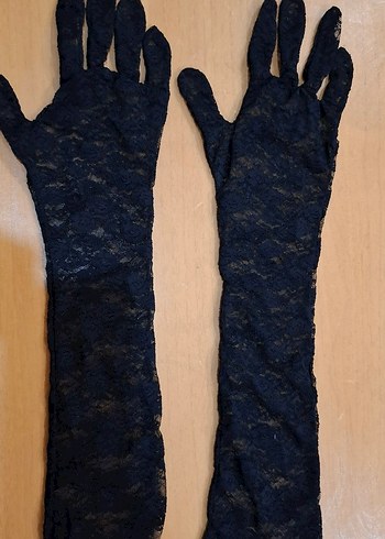 Siyah Dantel Gotik eldiven - Görsel 2