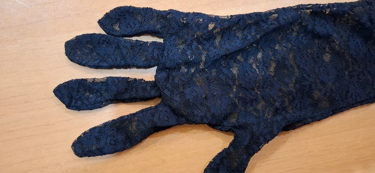 Siyah Dantel Gotik eldiven - Görsel 4