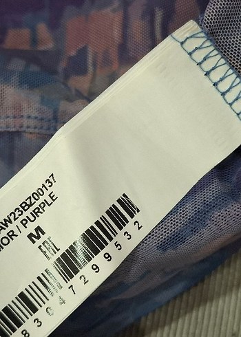 Mor lila mavi tül bluz. - Görsel 4