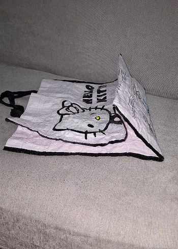 Toz pembe Hello Kitty Desenli Çanta - Görsel 11