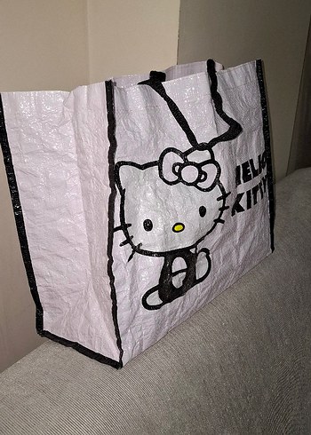 Toz pembe Hello Kitty Desenli Çanta - Görsel 9