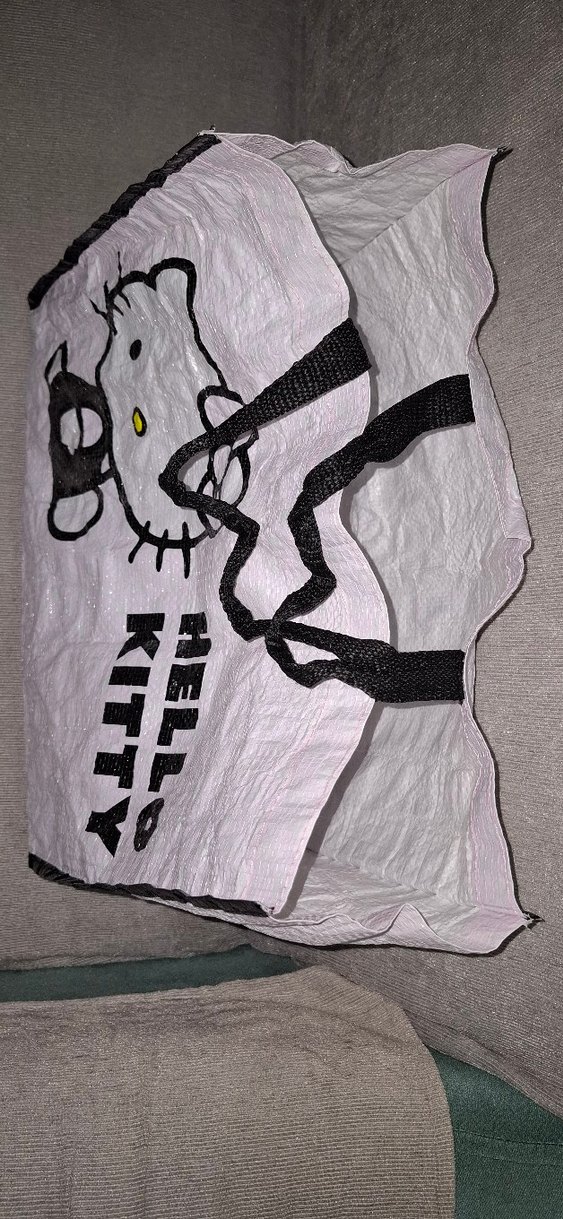 Toz pembe Hello Kitty Desenli Çanta - Görsel 4