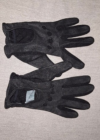 Killstar Siyah Deri Gotik Kadın Eldiveni - Görsel 5