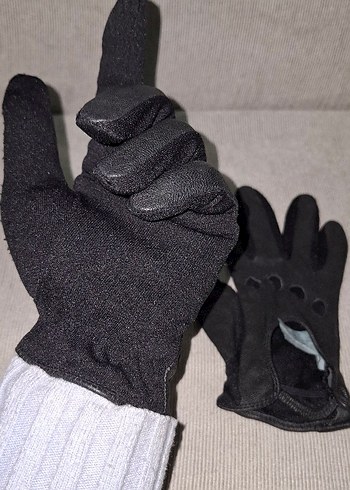 Killstar Siyah Deri Gotik Kadın Eldiveni - Görsel 2