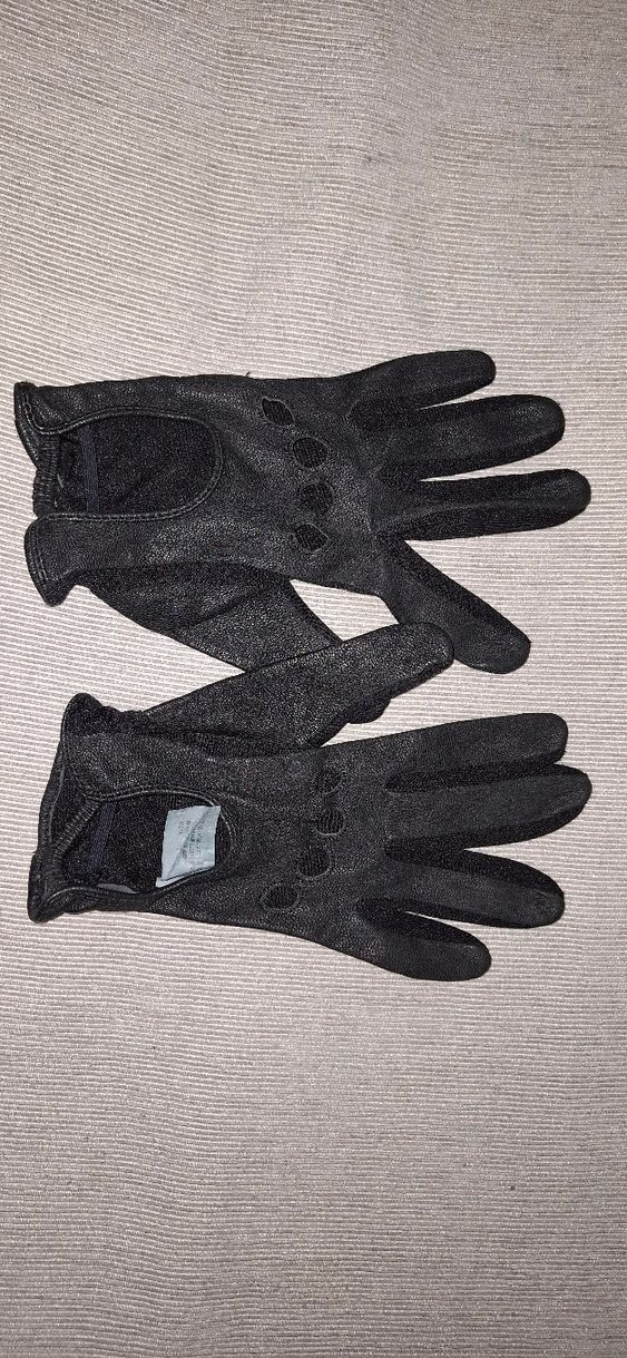 Killstar Siyah Deri Gotik Kadın Eldiveni - Görsel 5