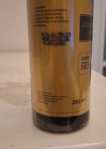 Ashley Joy Renk Koruyucu Saç Kremi 250ml - Görsel 7