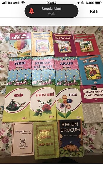  16 adet çocuk dini kitap