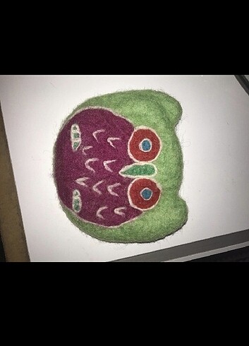 Dövme keçe kök boyama Yün cüzdan. - Görsel 3