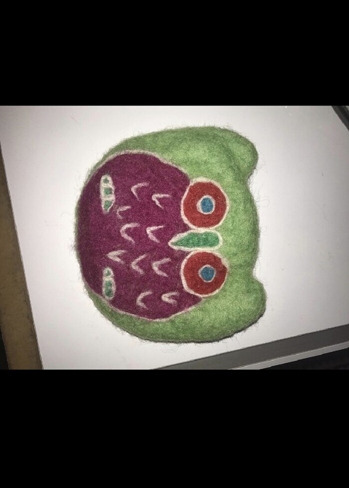 Dövme keçe kök boyama Yün cüzdan. - Görsel 3