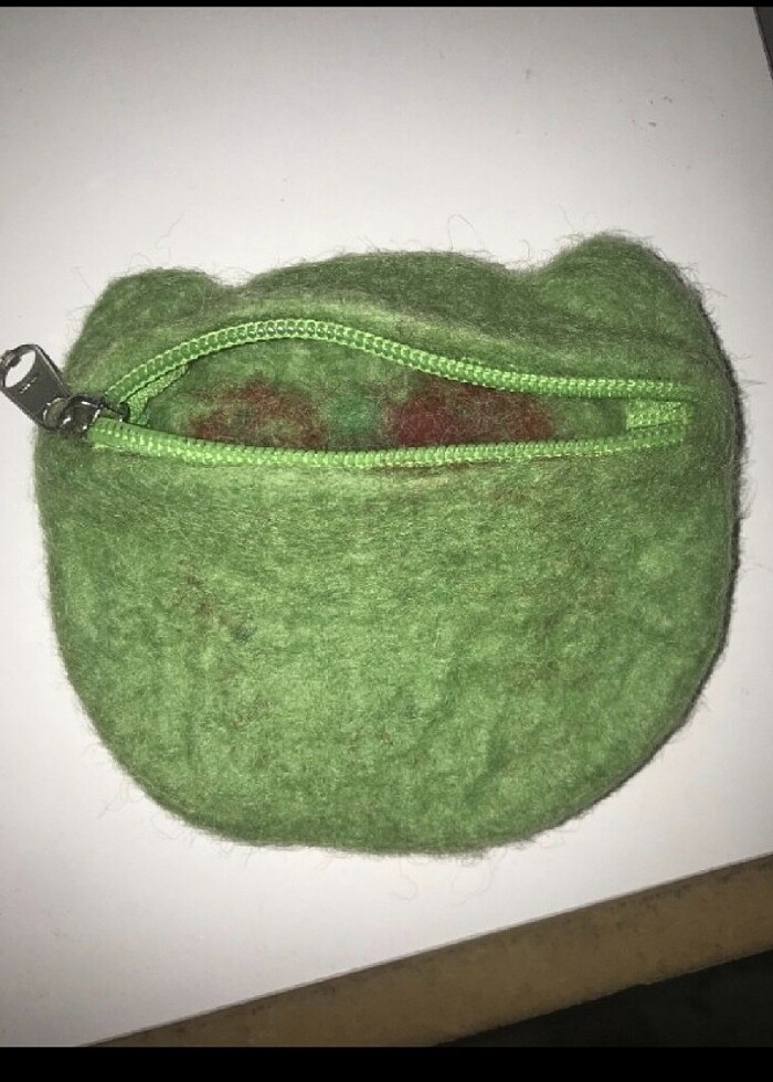 Dövme keçe kök boyama Yün cüzdan. - Görsel 4