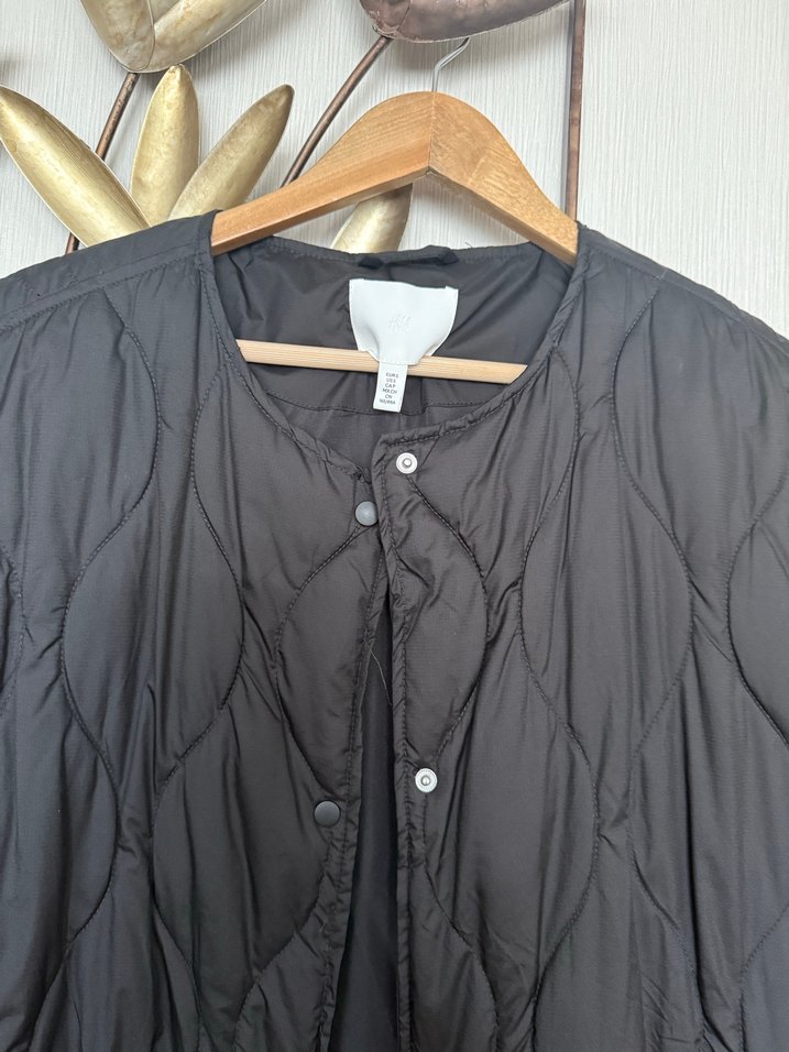 Düğmeli Siyah Midi Kadın Yelek - Görsel 3