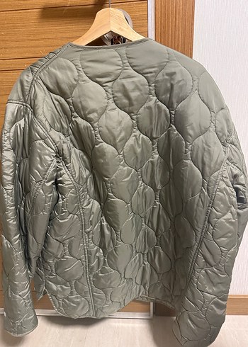 Düğmeli yeşil Midi Kadın Ceket - Görsel 4