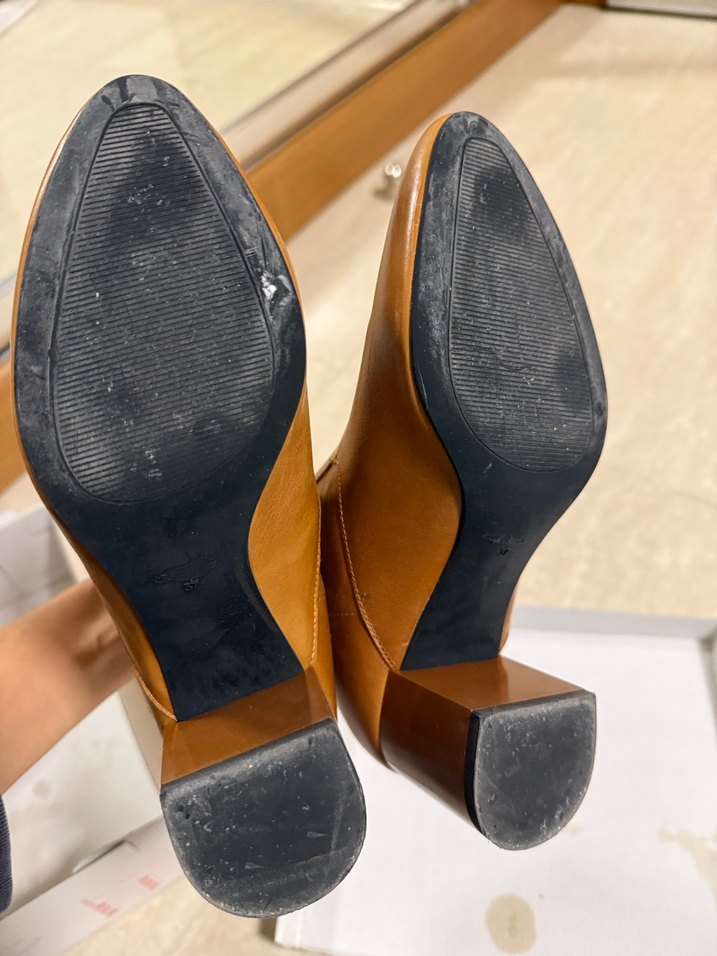 Bej Deri Kadın Dolgu Topuklu Bot - Görsel 4