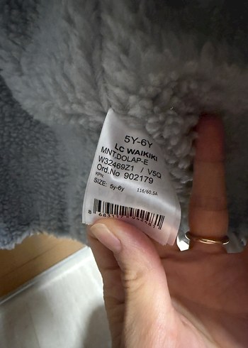 Gri Erkek Çocuk Kapüşonlu Kürklü Ceket - Görsel 5