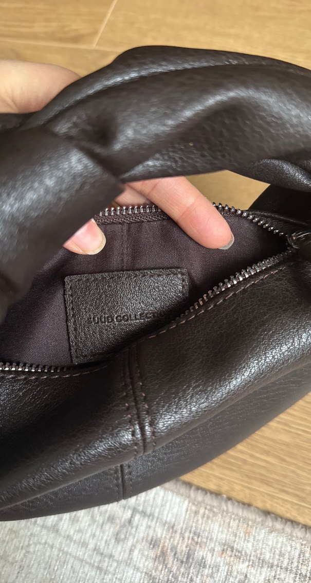 Kahverengi Deri Tokalı Kadın Çanta - Görsel 2