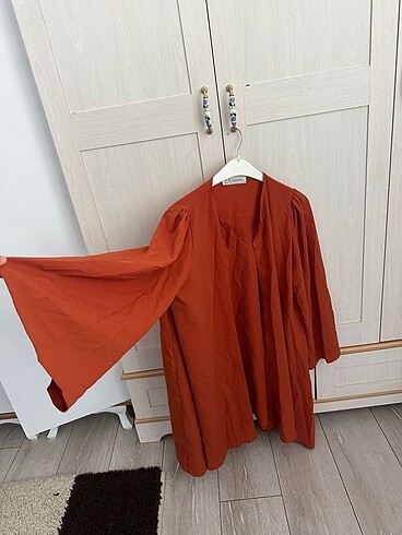 Tarçın rengi tesettür takım - Görsel 4