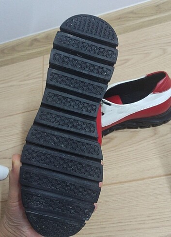 37 Beden kırmızı Renk Hakiki deri spor ayakkabı 