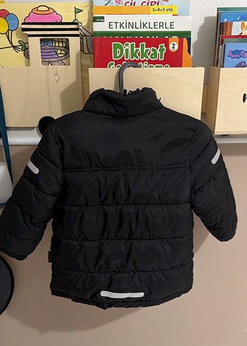 H&M Siyah Erkek Çocuk Kemerli Mont - Görsel 5